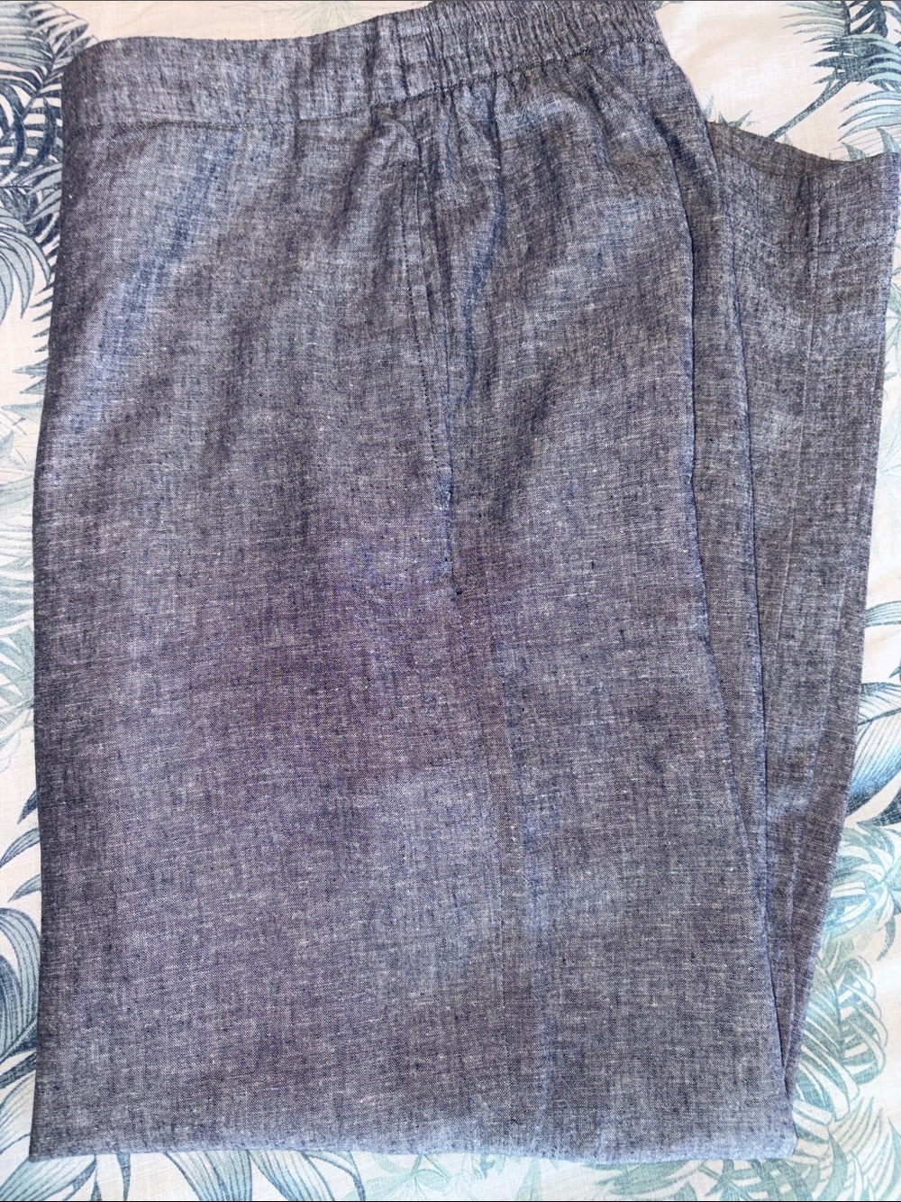 Chico's NWOT Women’s Blue Linen-Blend Dress Pants